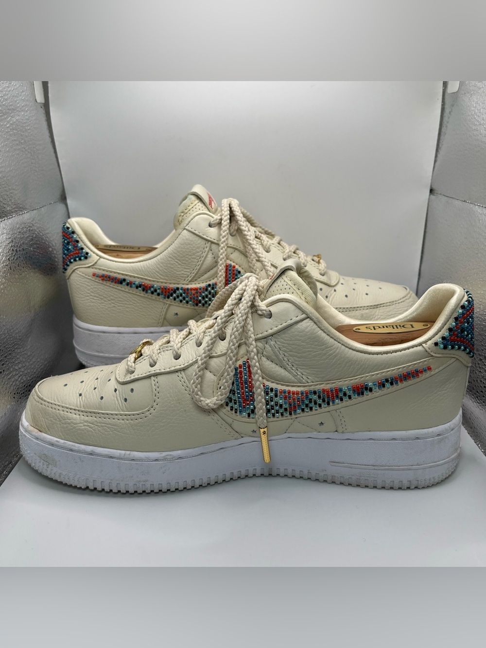 Nike Air Force 1 Low x Premium Goods Bella Women’s 8.5 Beaded Shoes DV2957-200 - Picture 4 of 12